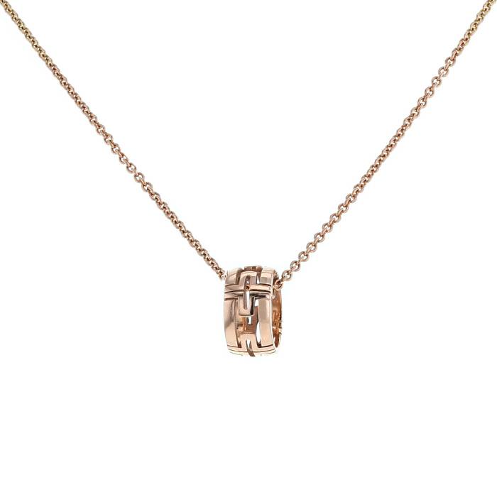 [Pearl Jewelrys]PARENTESI NECKLACE PINK GOLD