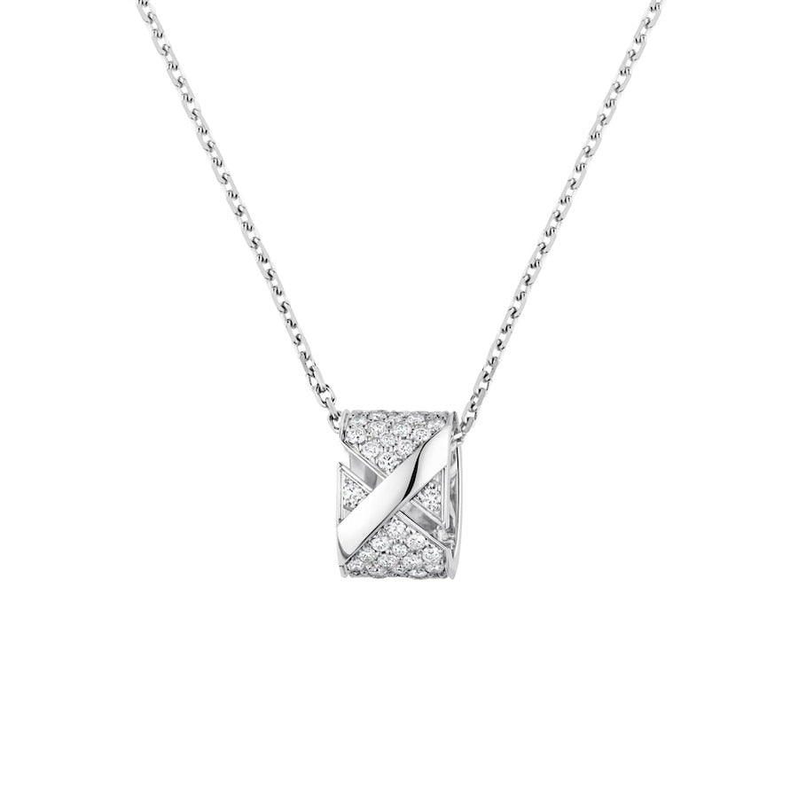 [Pearl Jewelrys]LIENS EVIDENCE DIAMOND PAVED NECKLACE