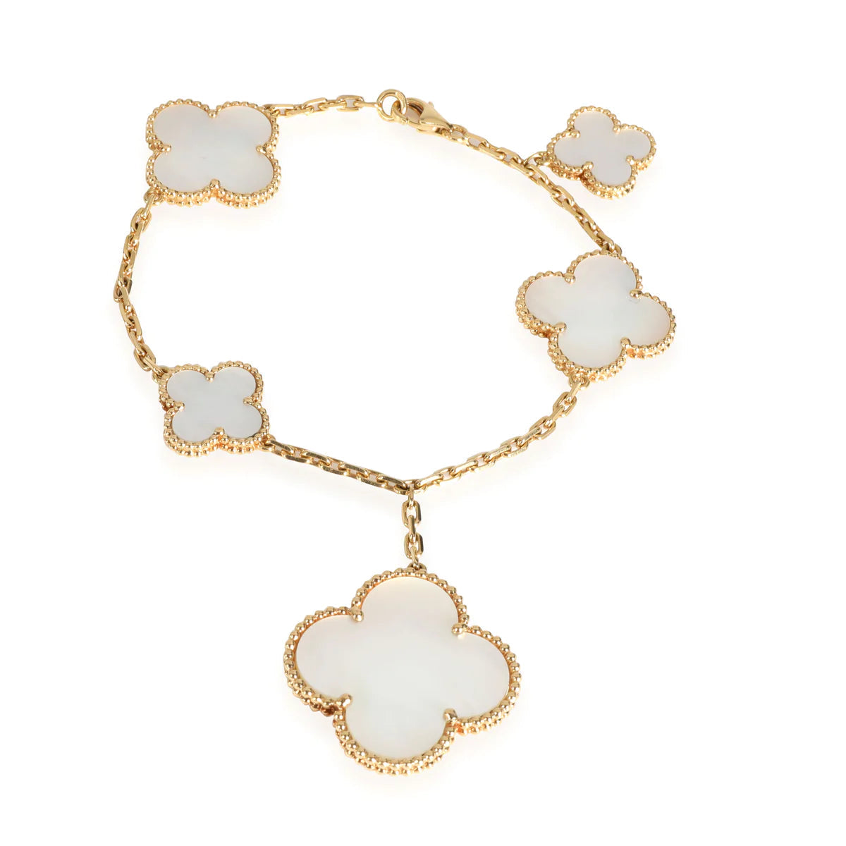 [Pearl Jewelrys]MAGIC CLOVER MOP GOLD BRACELET 5 MOTIFS