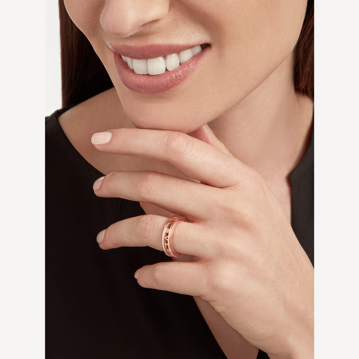 [Pearl Jewelrys]ZERO 1 ONE-BAND WITH OPENWORK LOGO SPIRAL RING