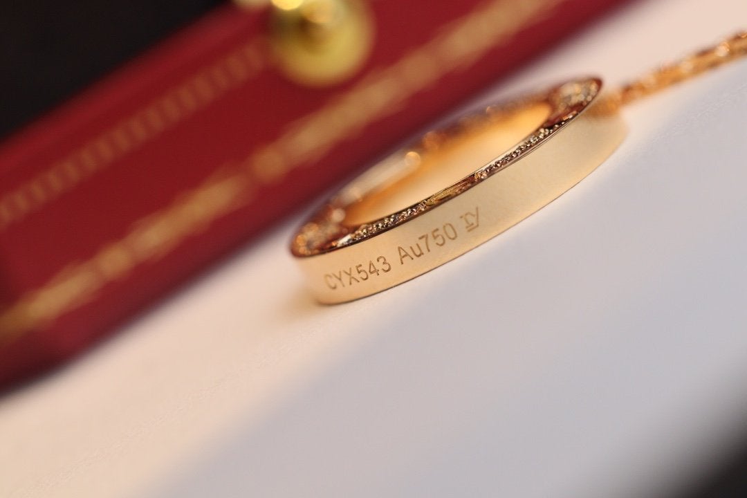 [Pearl Jewelrys]LOVE NECKLACE ADJUSTABLE ROSE GOLD