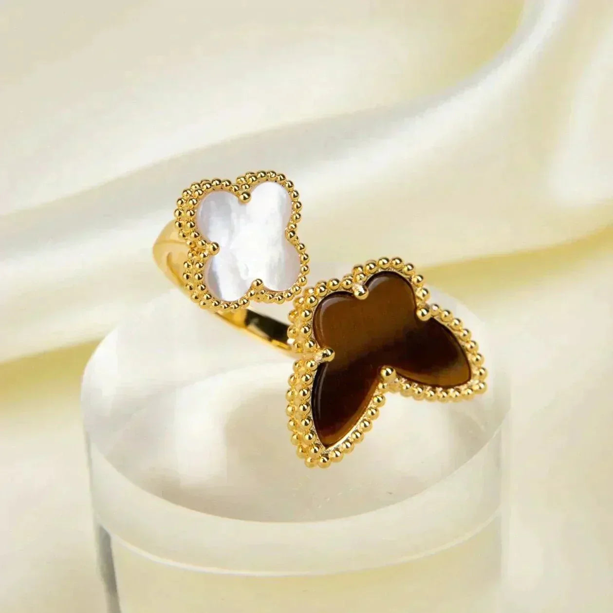 [Pearl Jewelrys]LUCKY BETWEEN THE FINGER RING