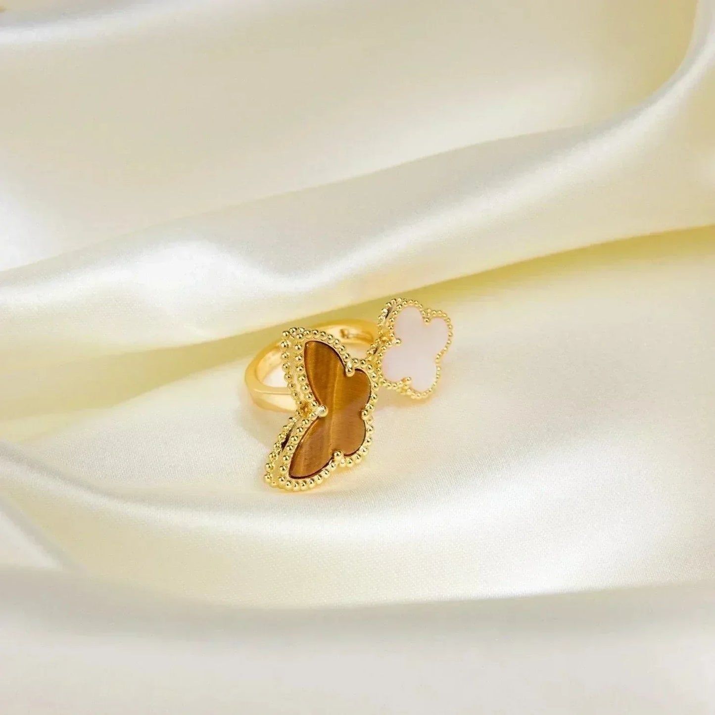 [Pearl Jewelrys]LUCKY BETWEEN THE FINGER RING