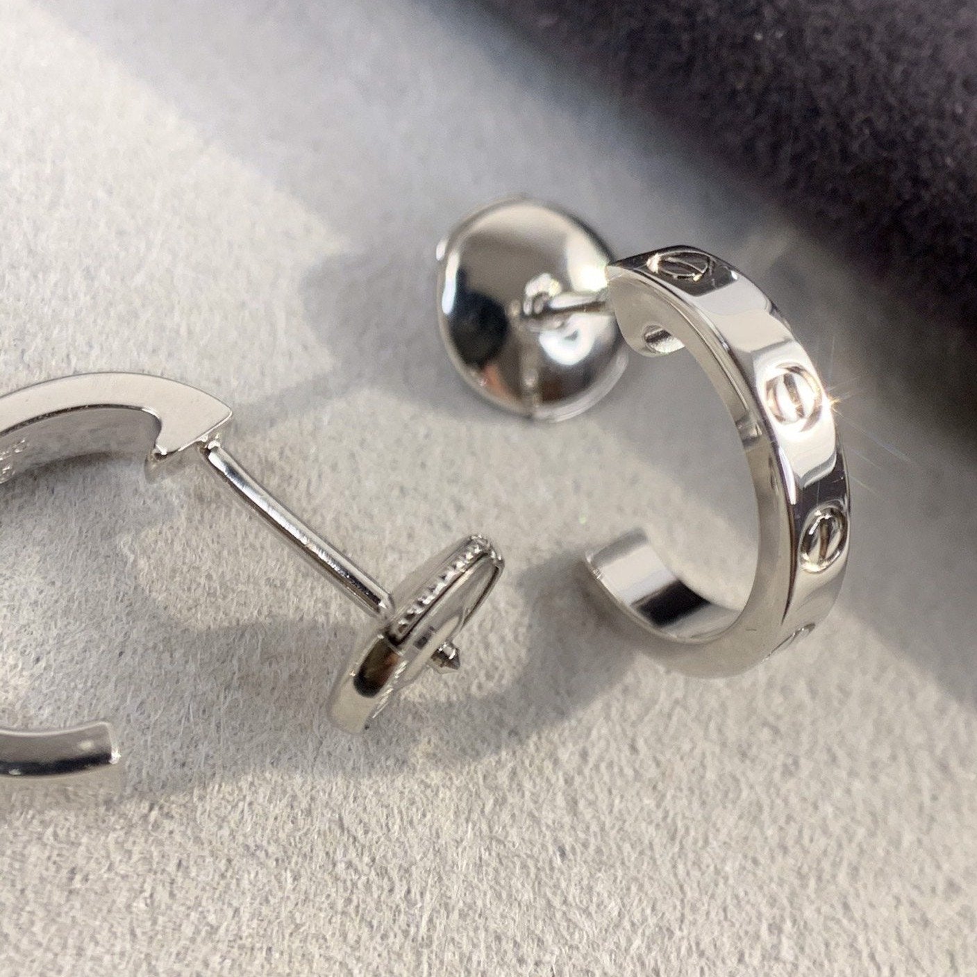 [Pearl Jewelrys]LOVE EARRINGS 2.65MM SILVER