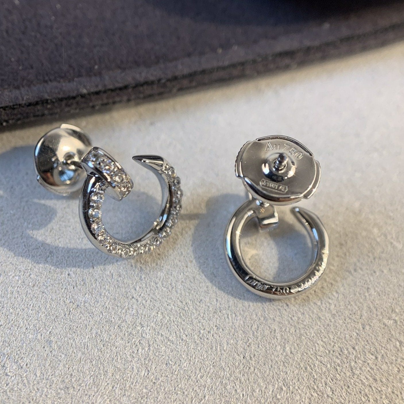 [Pearl Jewelrys]JUSTE EARRINGS SILVER DIAMONDS