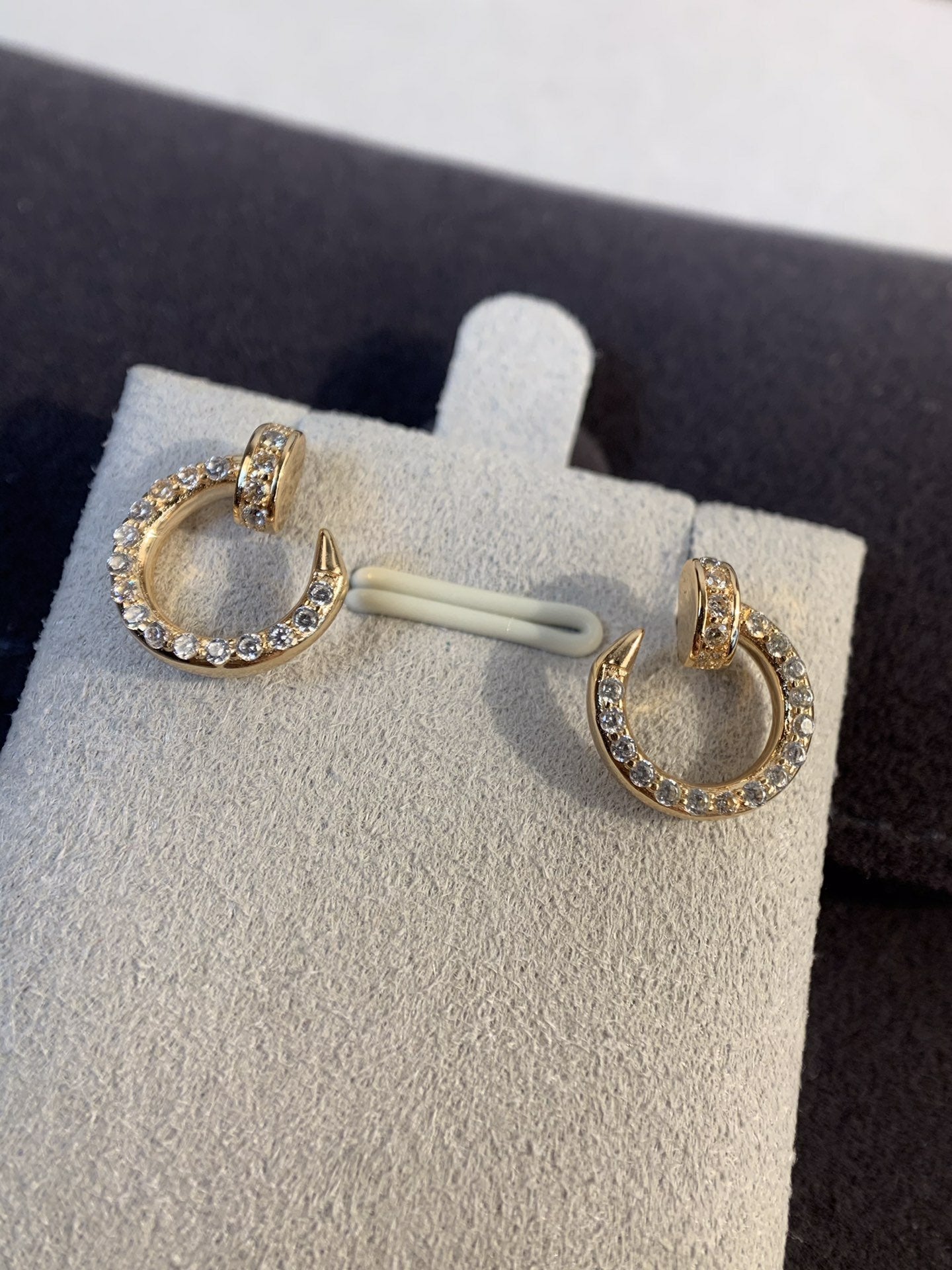 [Pearl Jewelrys]JUSTE EARRINGS GOLD DIAMONDS