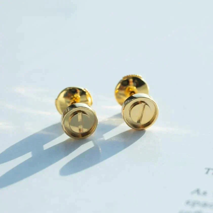 [Pearl Jewelrys]LOVE EARRINGS GOLD 10MM
