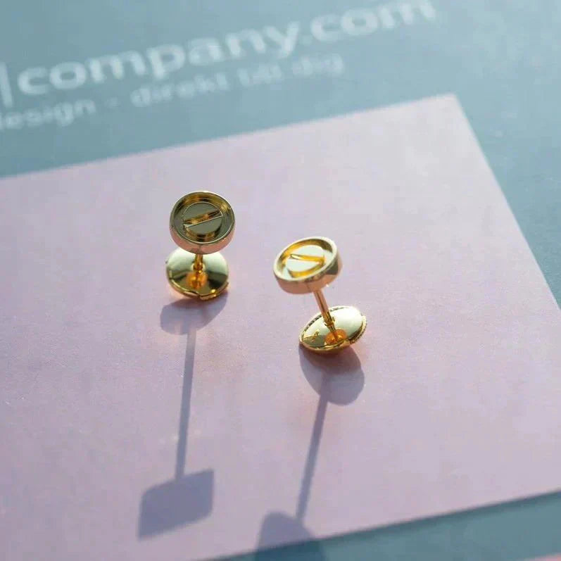 [Pearl Jewelrys]LOVE EARRINGS GOLD 10MM