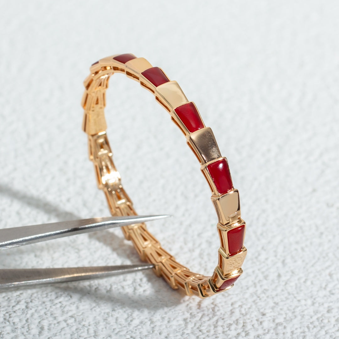 [Pearl Jewelrys]SERPENTI BRACELET PINK GOLD RUBELLITE