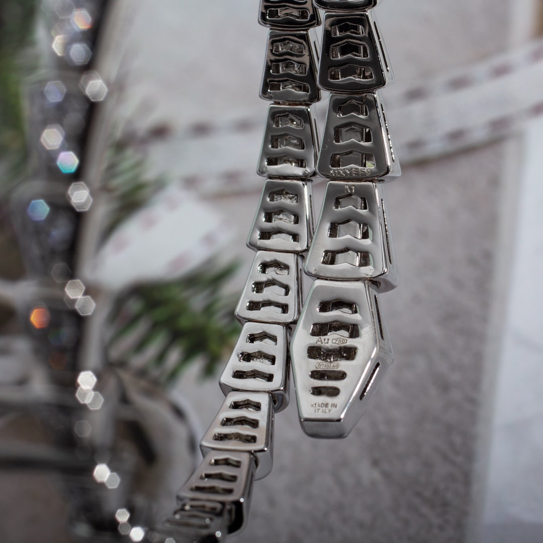 [Pearl Jewelrys]SERPENTI BRACELET 6MM SILVER DIAMOND