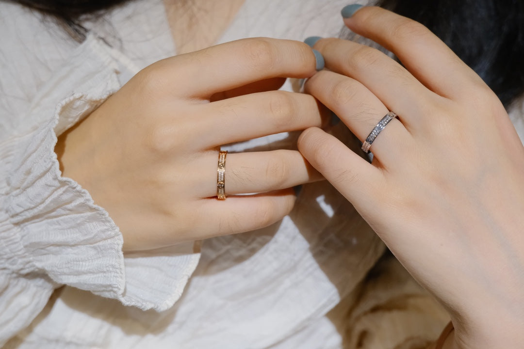[Pearl Jewelrys]LOVE RING 2.65MM DIAMOND