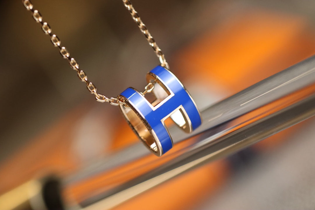 [Pearl Jewelrys]POP H PEDANT PINK GOLD