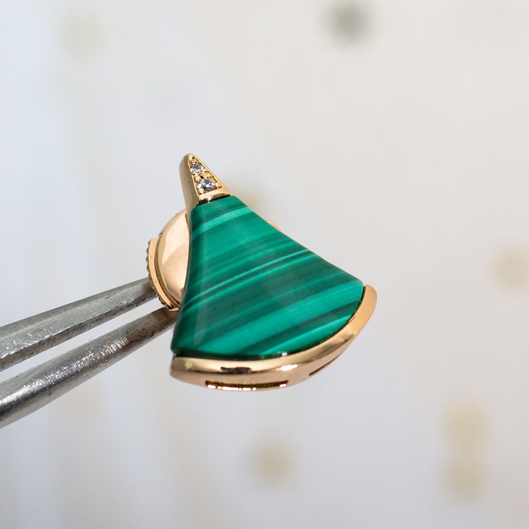 [Pearl Jewelrys]DIVAS DREAM EARRINGS PINK GOLD