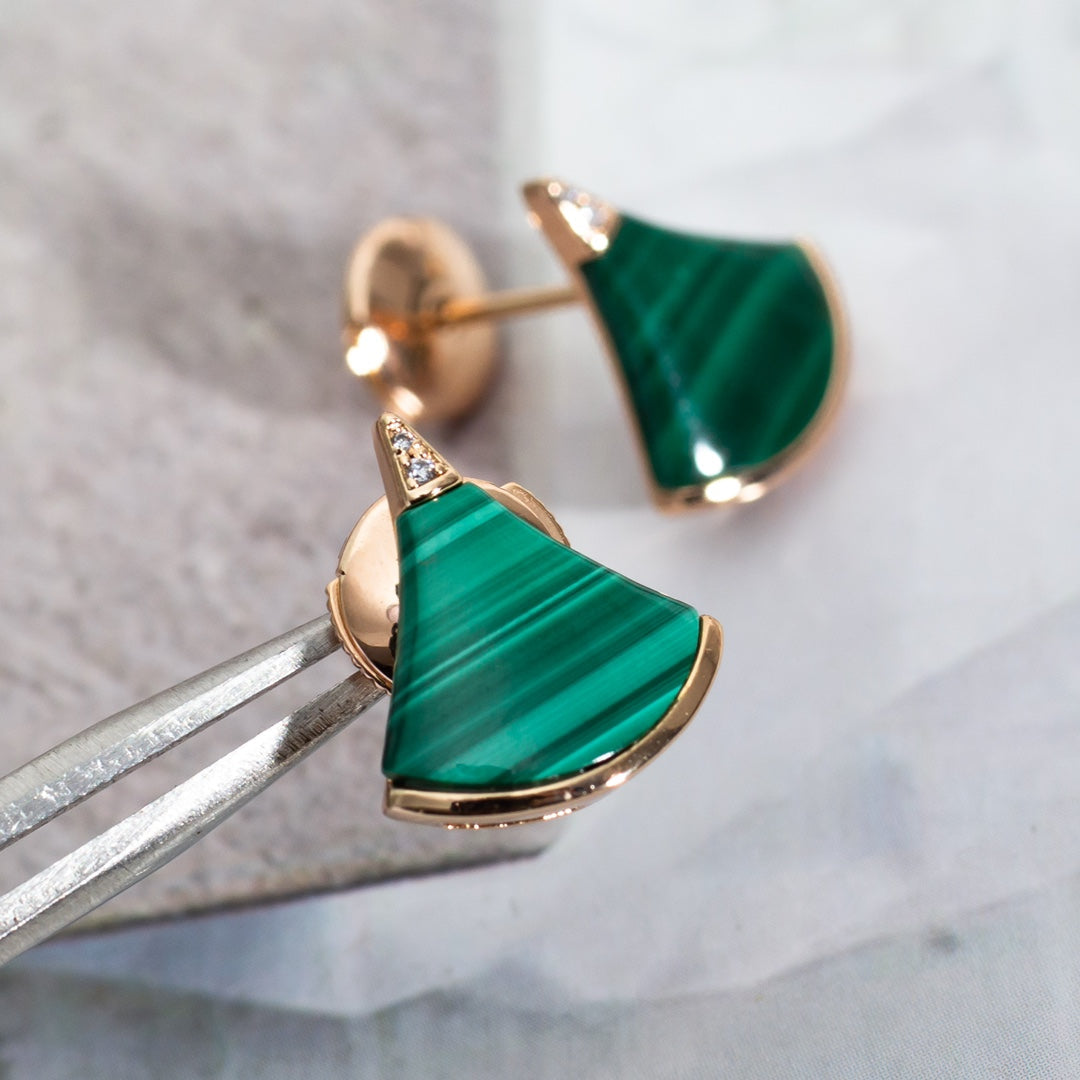 [Pearl Jewelrys]DIVAS DREAM EARRINGS PINK GOLD