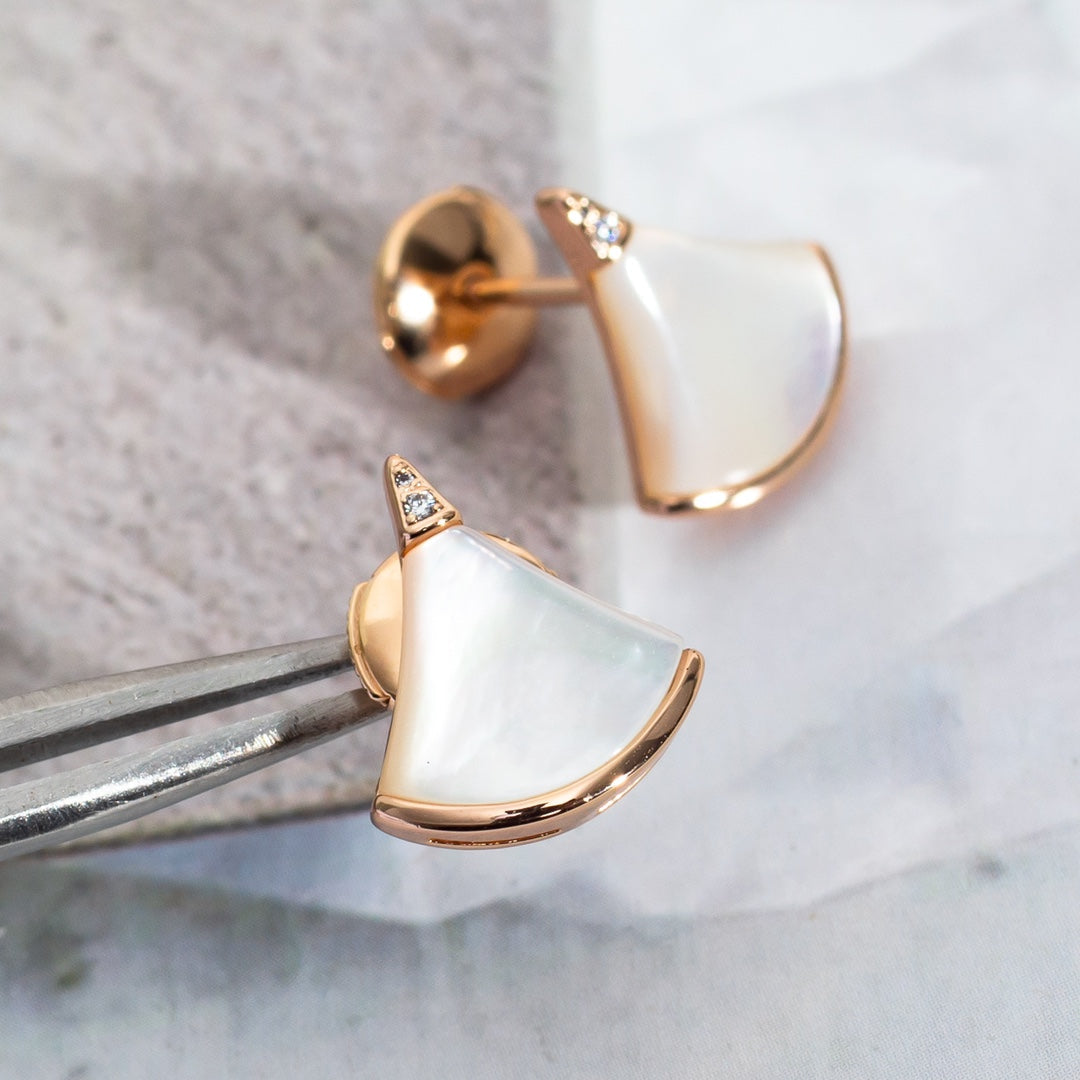 [Pearl Jewelrys]DIVAS DREAM EARRINGS PINK GOLD