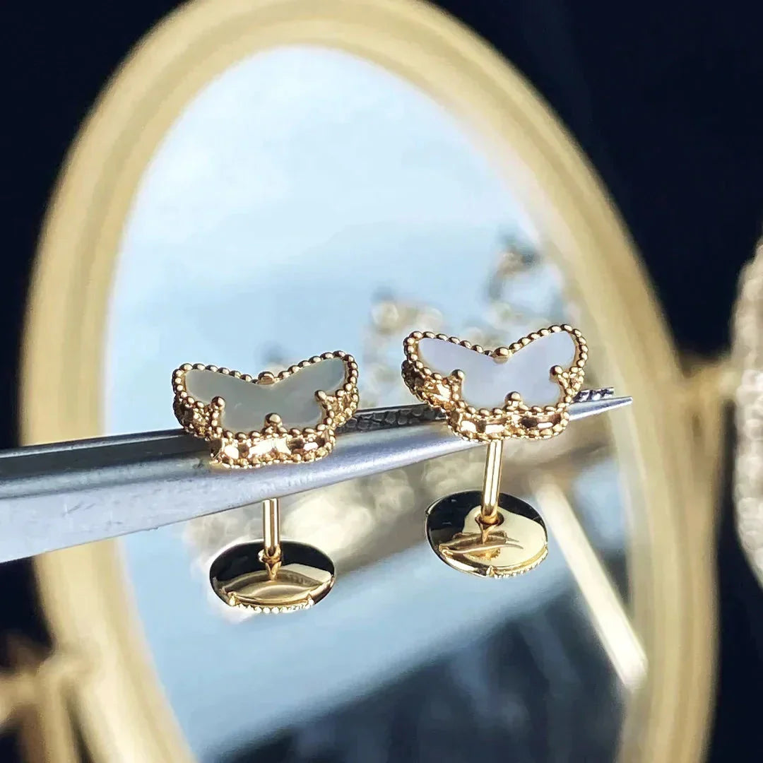 [Pearl Jewelrys]SWEET BUTTERFLY MOP EARSTUDS