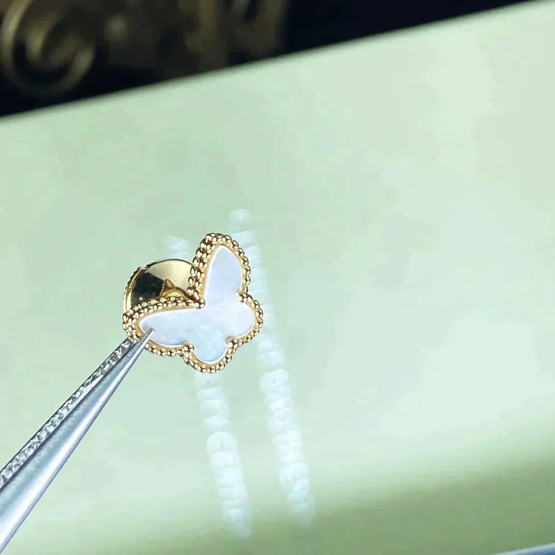 [Pearl Jewelrys]SWEET BUTTERFLY MOP EARSTUDS