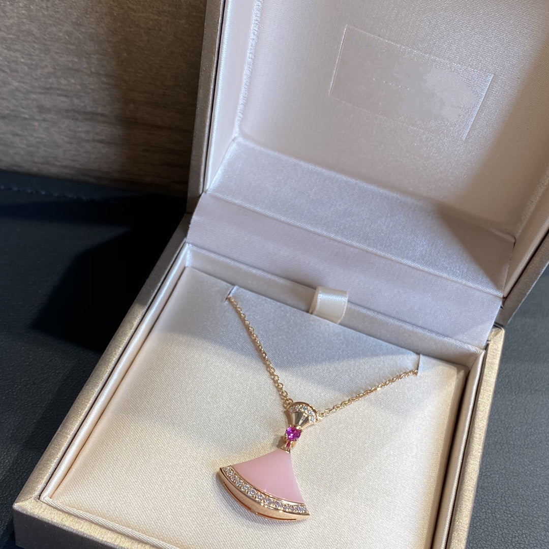 [Pearl Jewelrys]DREAM NECKLACE PINK OPAL