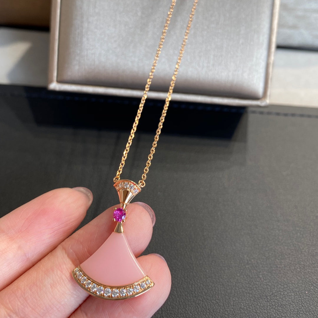 [Pearl Jewelrys]DREAM NECKLACE PINK OPAL