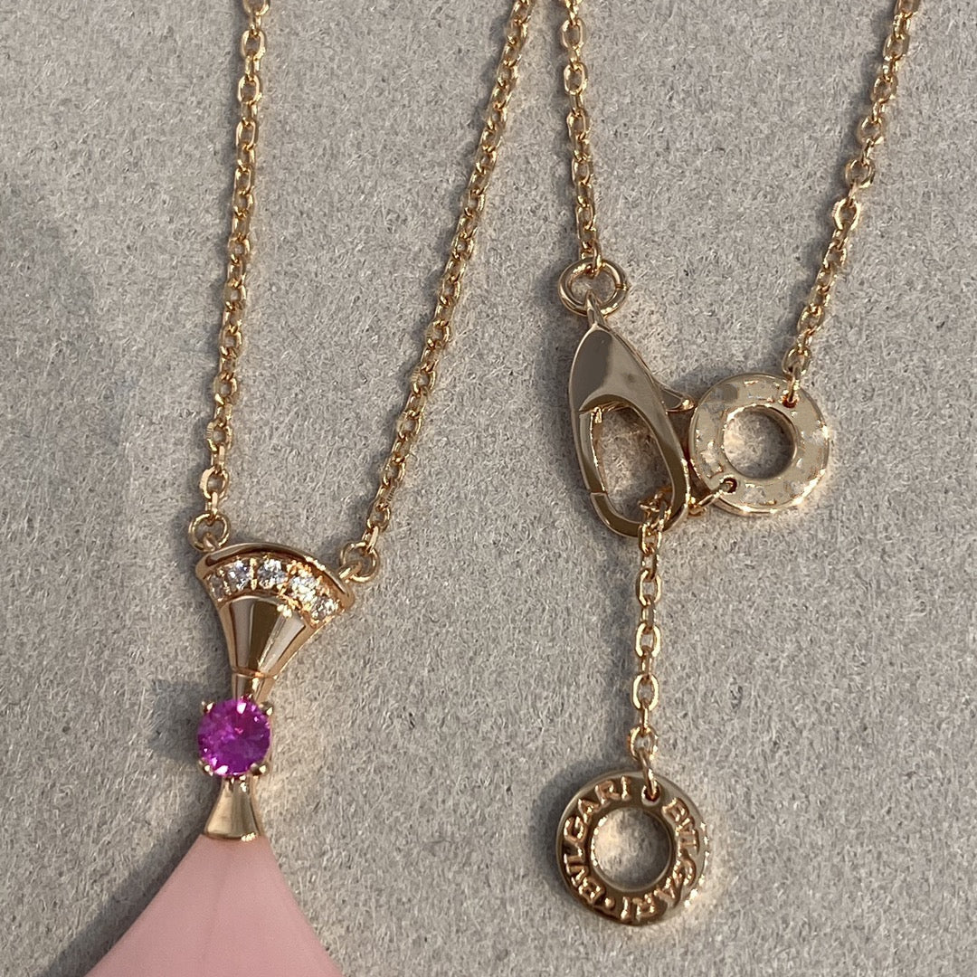 [Pearl Jewelrys]DREAM NECKLACE PINK OPAL
