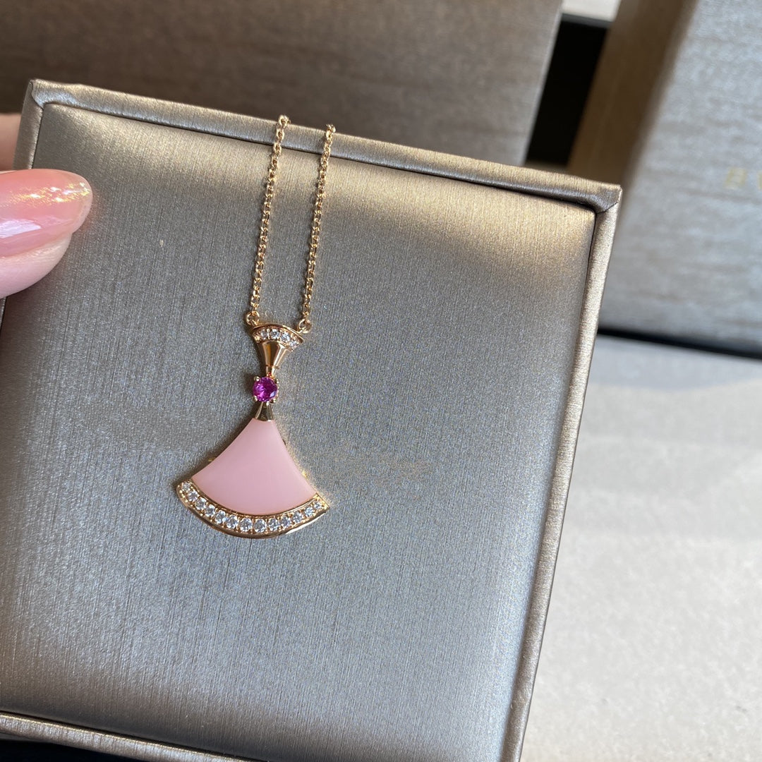 [Pearl Jewelrys]DREAM NECKLACE PINK OPAL
