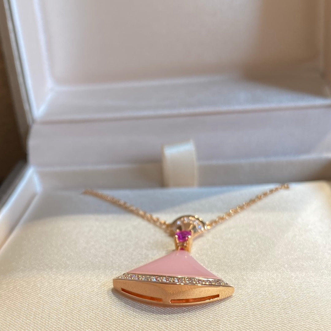 [Pearl Jewelrys]DREAM NECKLACE PINK OPAL