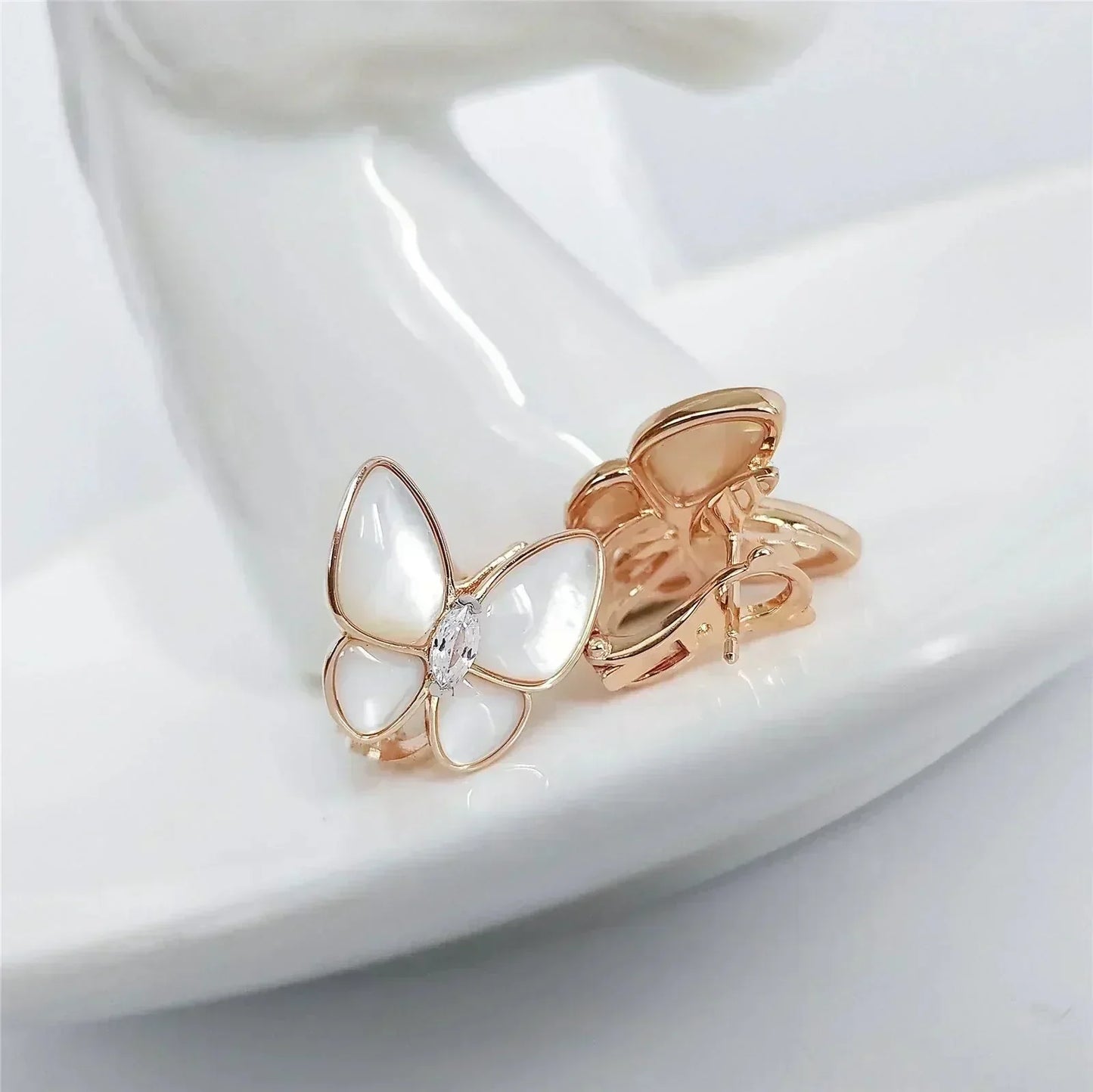 [Pearl Jewelrys]BUTTERFLY MOP DIAMOND EARRINGS
