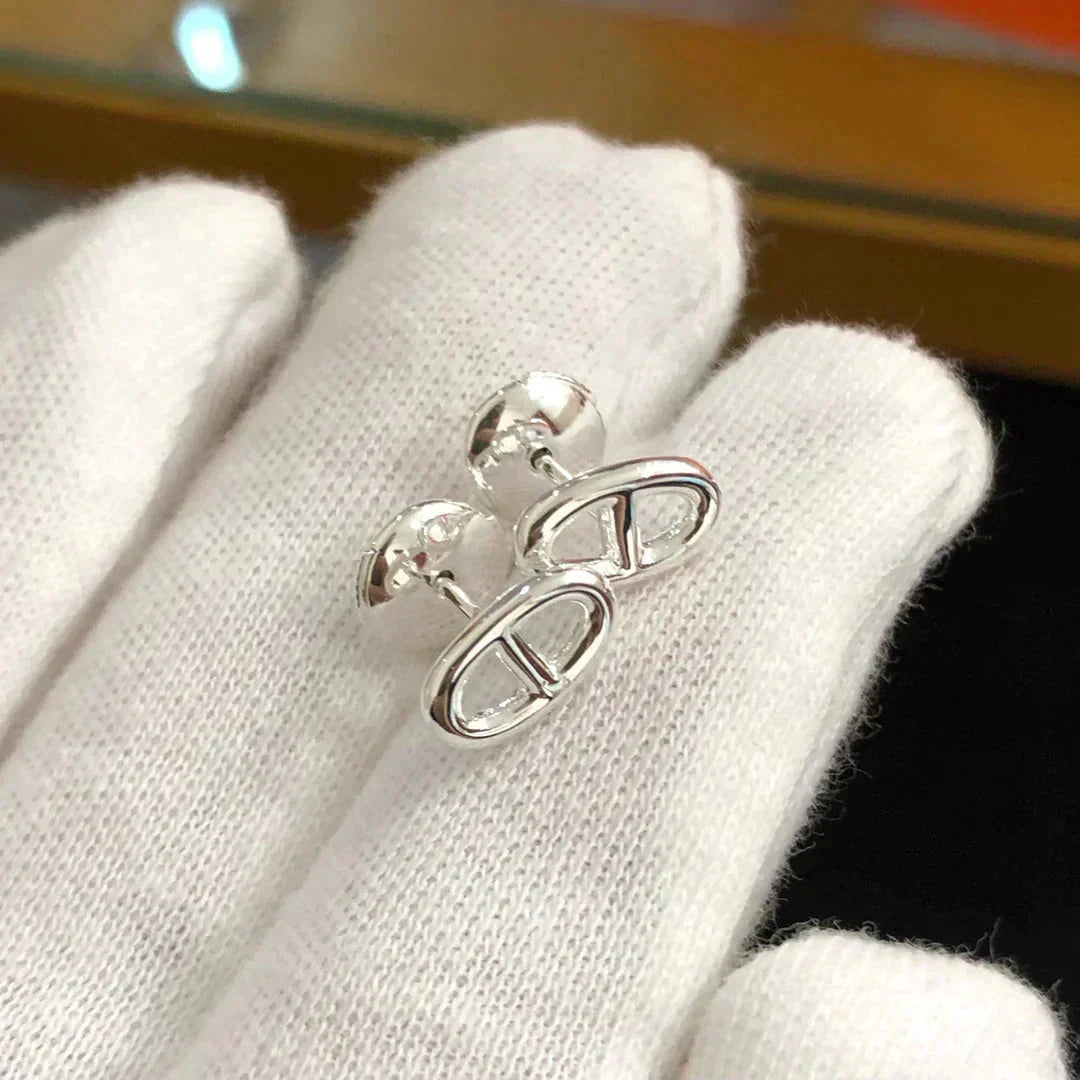 [Pearl Jewelrys]CHAINE SMALL EARRINGS GOLD AND SILVER