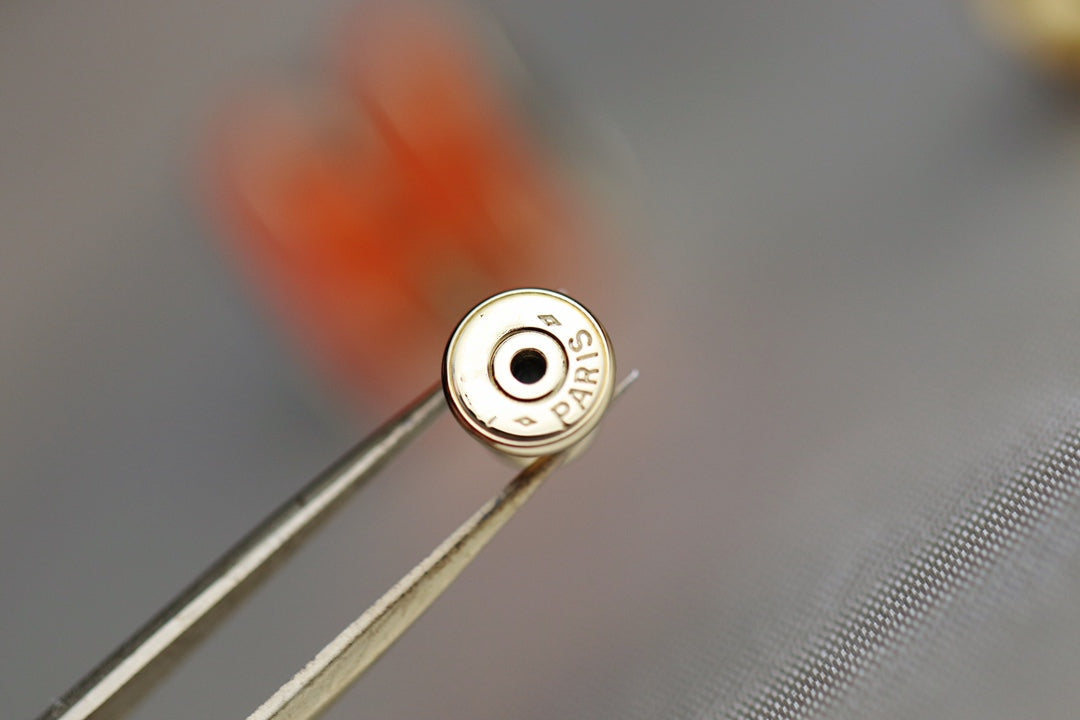 [Pearl Jewelrys]MINI POP H EARRINGS ORANGE