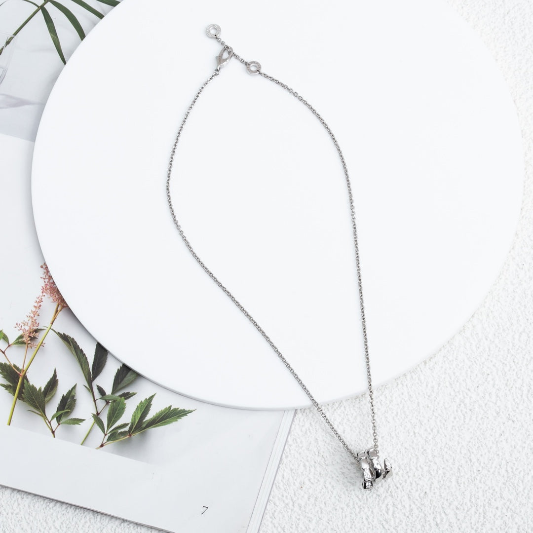[Pearl Jewelrys]SERPENTI SILVER NECKLACE DIAMOND