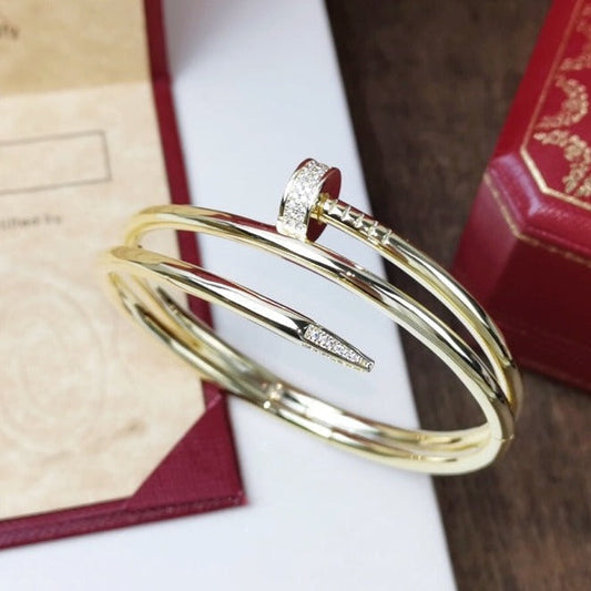 [Pearl Jewelrys]JUSTE BRACELET 3.5MM DOUBLE ROW DIAMOND