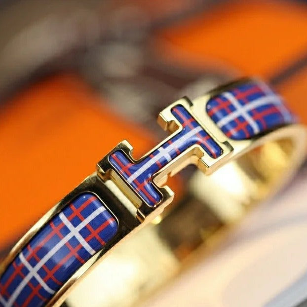 [Pearl Jewelrys]H TARTAN BRACELET 12MM