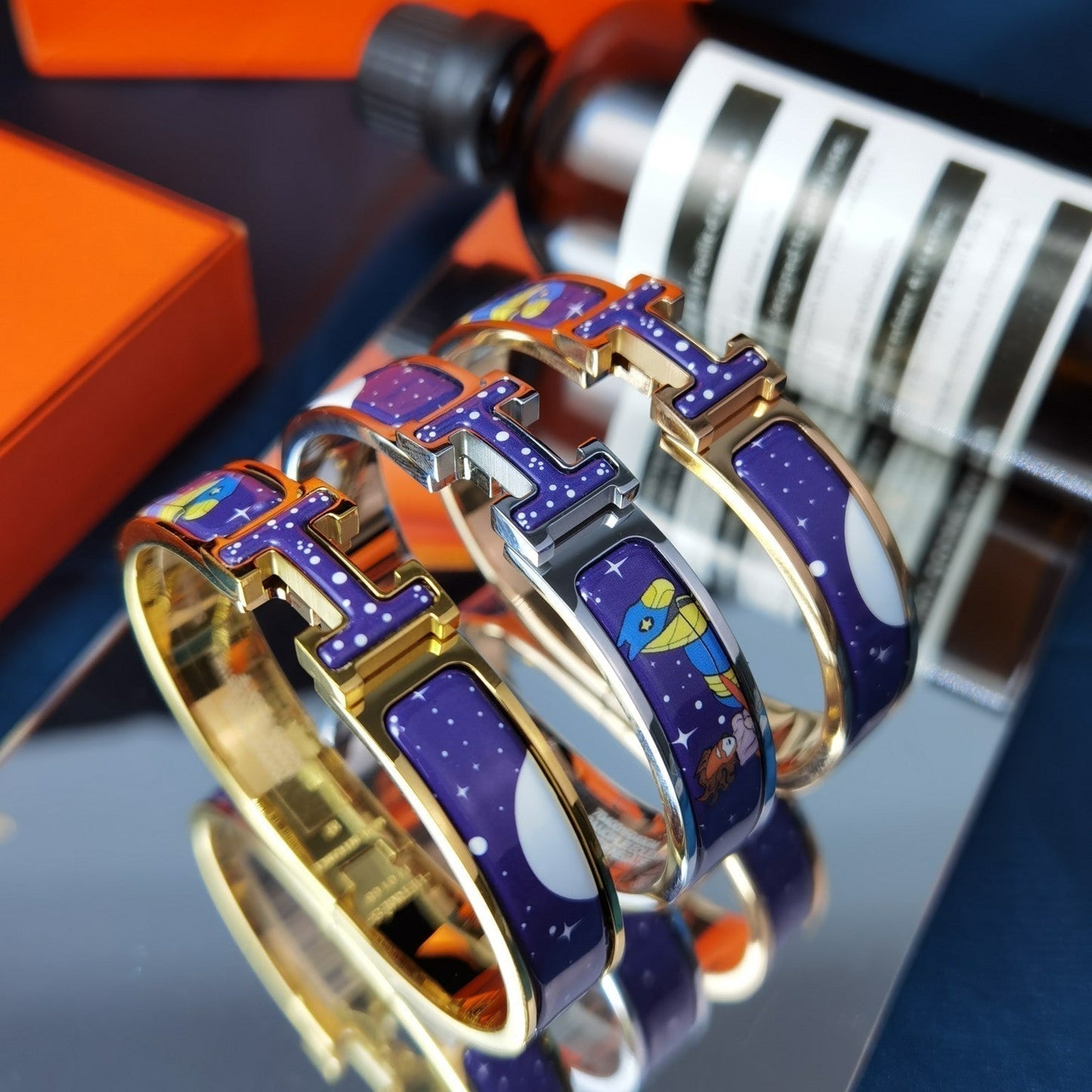 [Pearl Jewelrys]H STAR AND MOON BRACELET 12MM