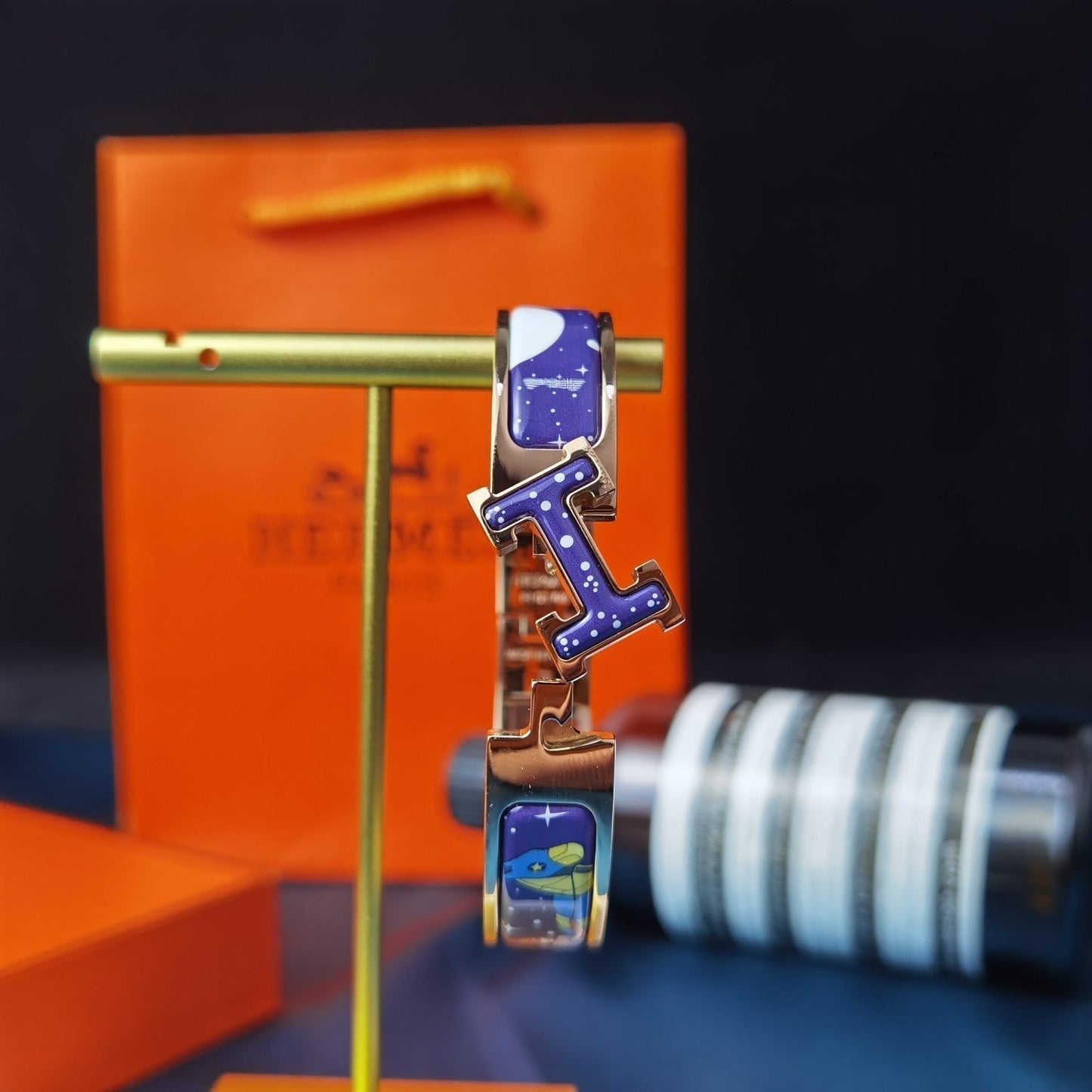 [Pearl Jewelrys]H STAR AND MOON BRACELET 12MM