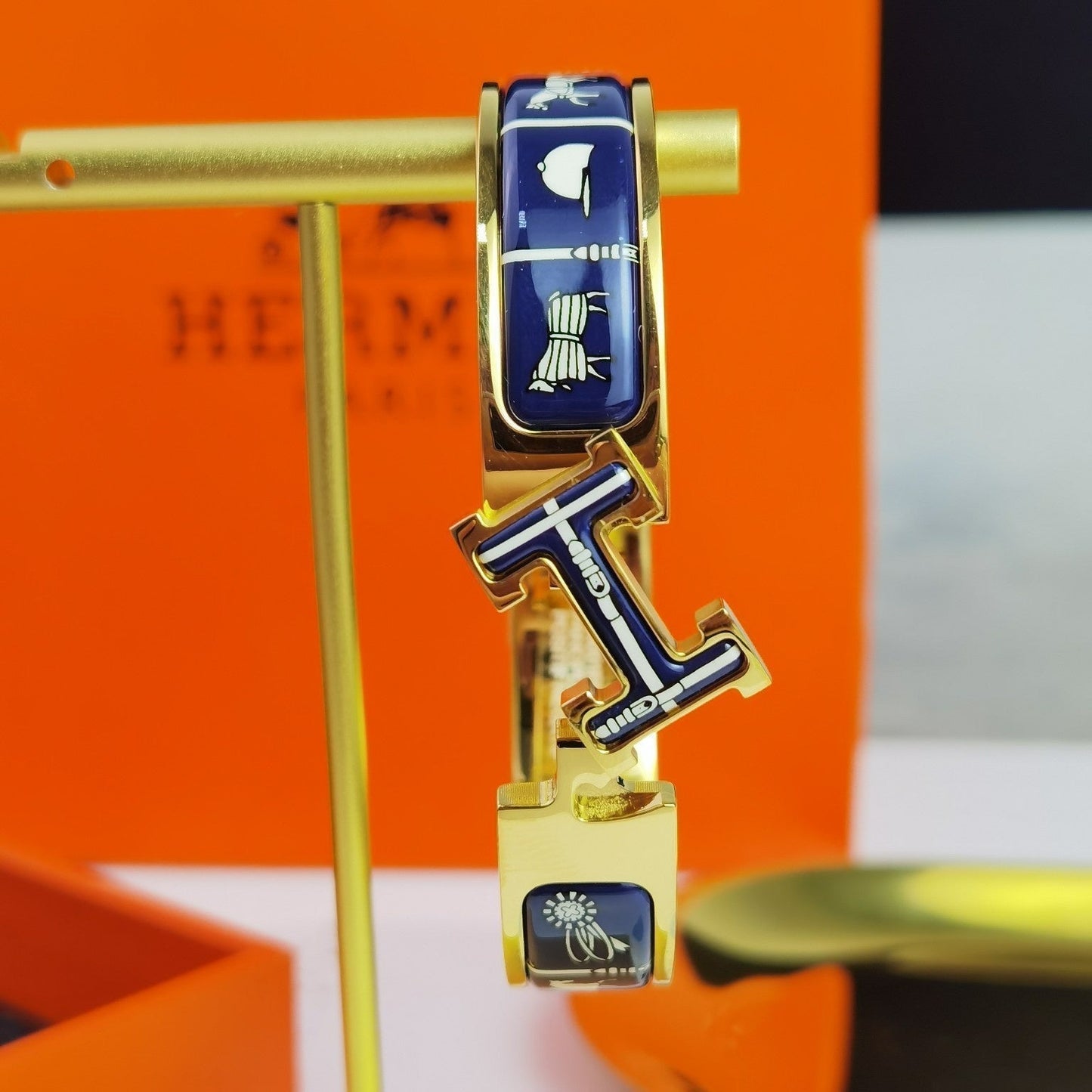 [Pearl Jewelrys]H COUVERTURES DARK BLUE BRACELET