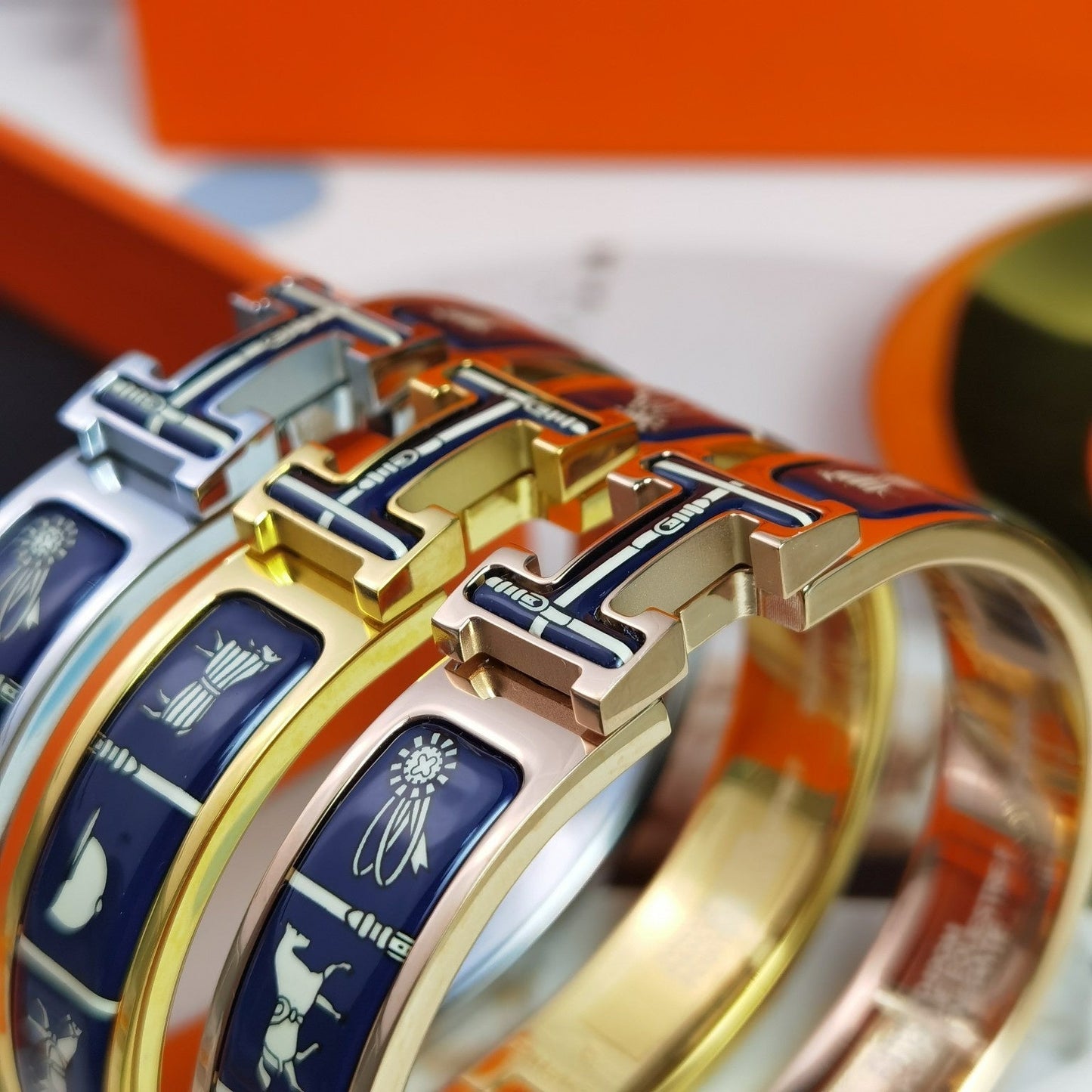 [Pearl Jewelrys]H COUVERTURES DARK BLUE BRACELET