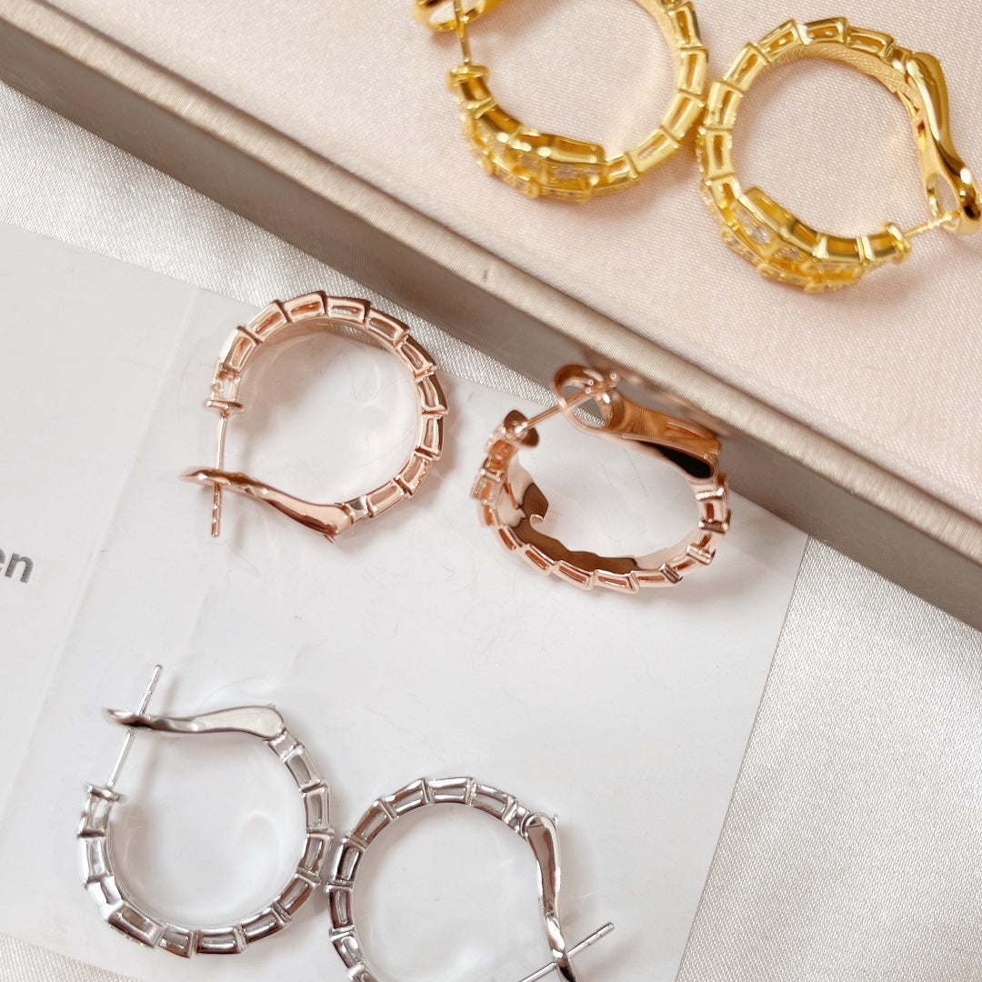 [Pearl Jewelrys]SERPENTI EARRINGS DIAMOND