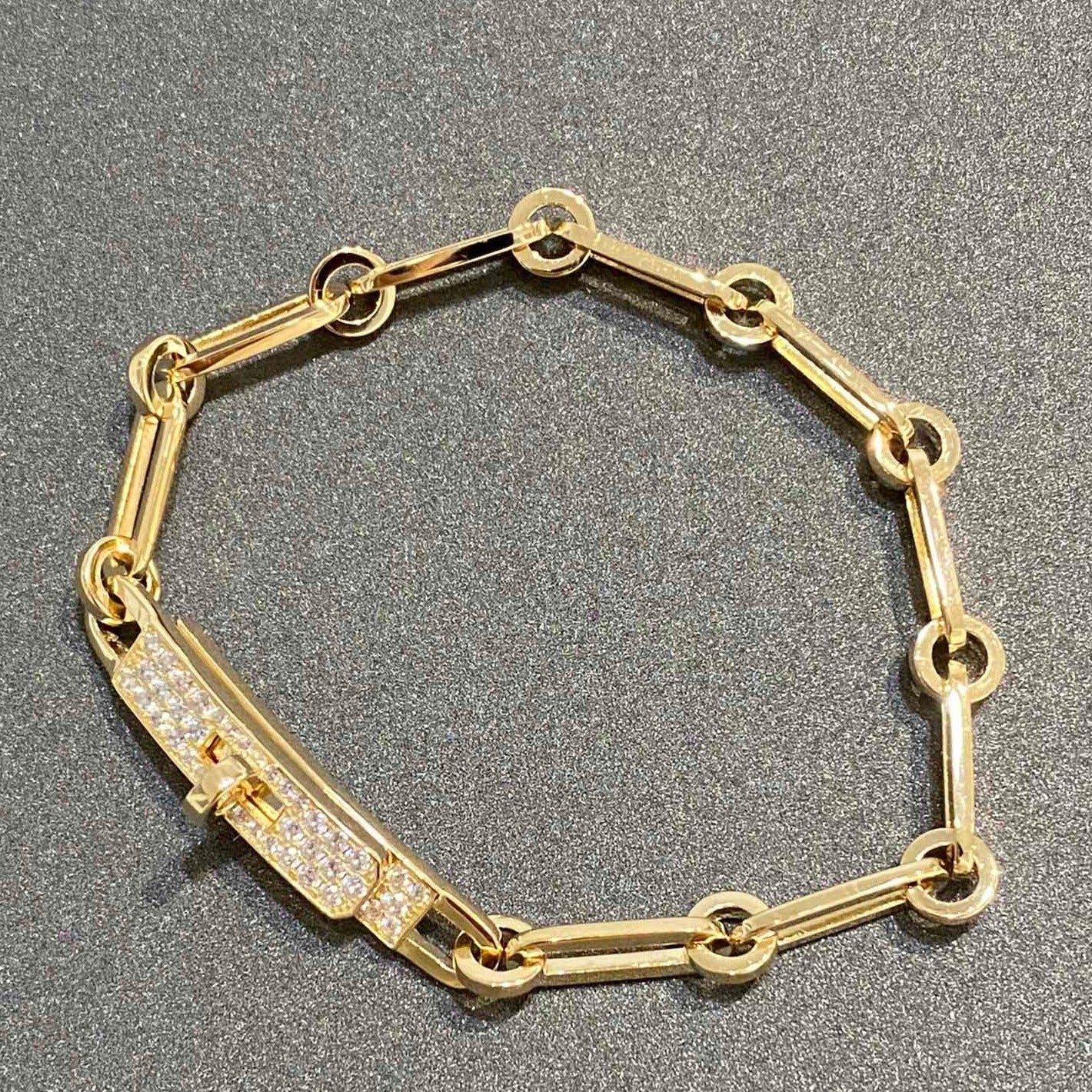 [Pearl Jewelrys]CHAINE BRACELET SMALL MODEL DIAMOND