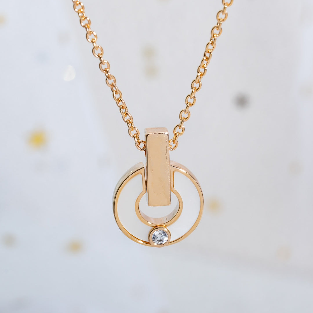 [Pearl Jewelrys]GARI NECKLACE PINK GOLD MOP