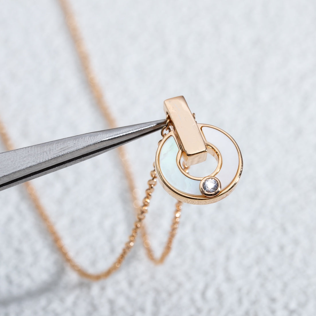 [Pearl Jewelrys]GARI NECKLACE PINK GOLD MOP