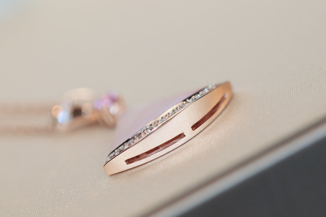 [Pearl Jewelrys]DREAM NECKLACE PINK MOP DIAMOND