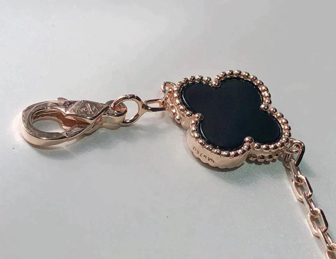 [Pearl Jewelrys]CLOVER 5 MOTIFS MULTICOLOR  BRACELET