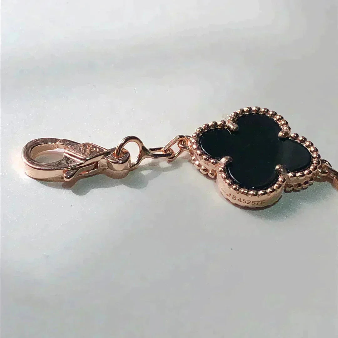 [Pearl Jewelrys]CLOVER 5 MOTIFS MULTICOLOR  BRACELET