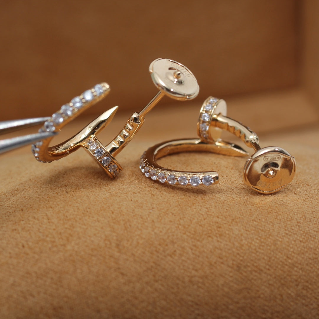 [Pearl Jewelrys]JUSTE EARRINGS 12.75MM PINK GOLD DIAMOND