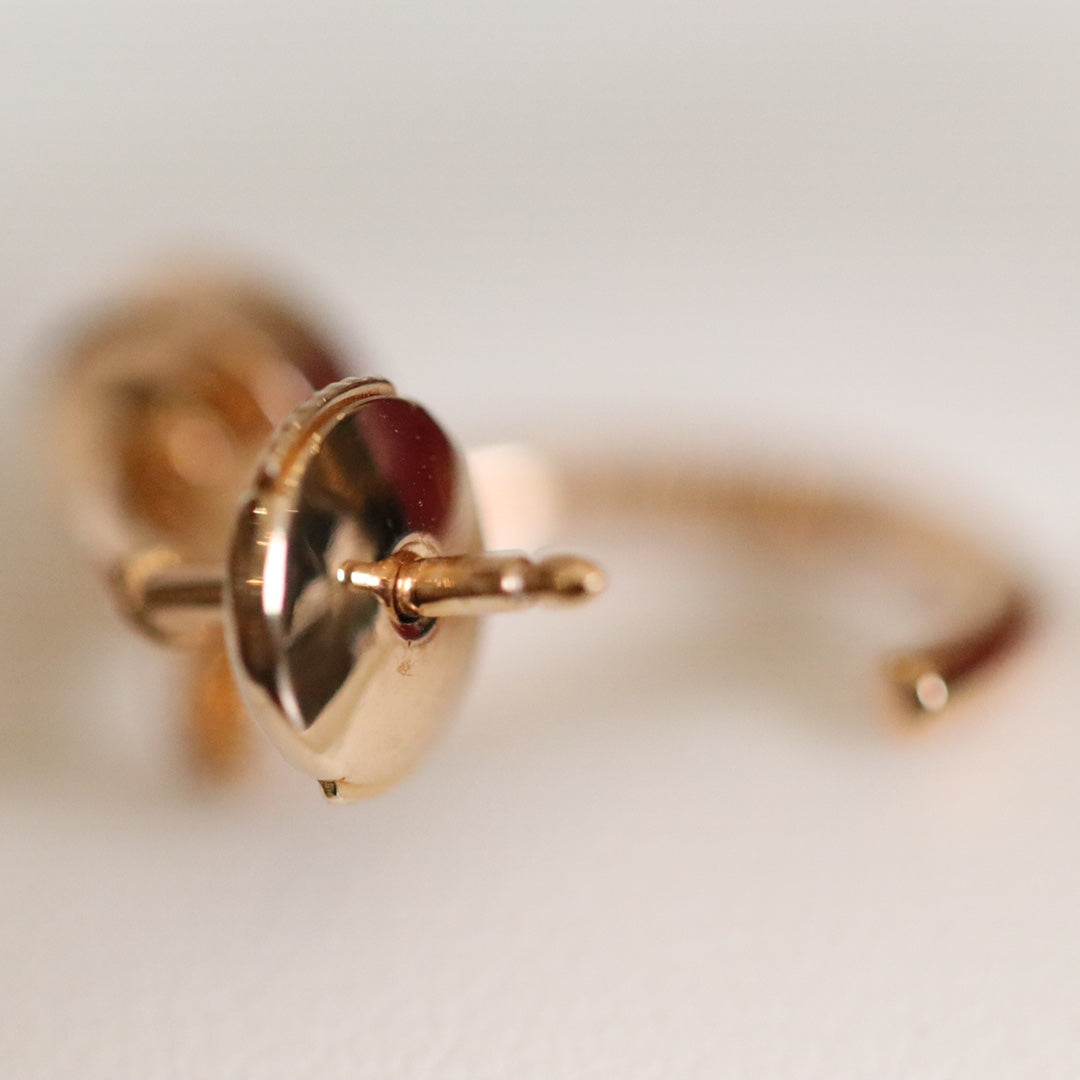 [Pearl Jewelrys]JUSTE EARRINGS PINK GOLD