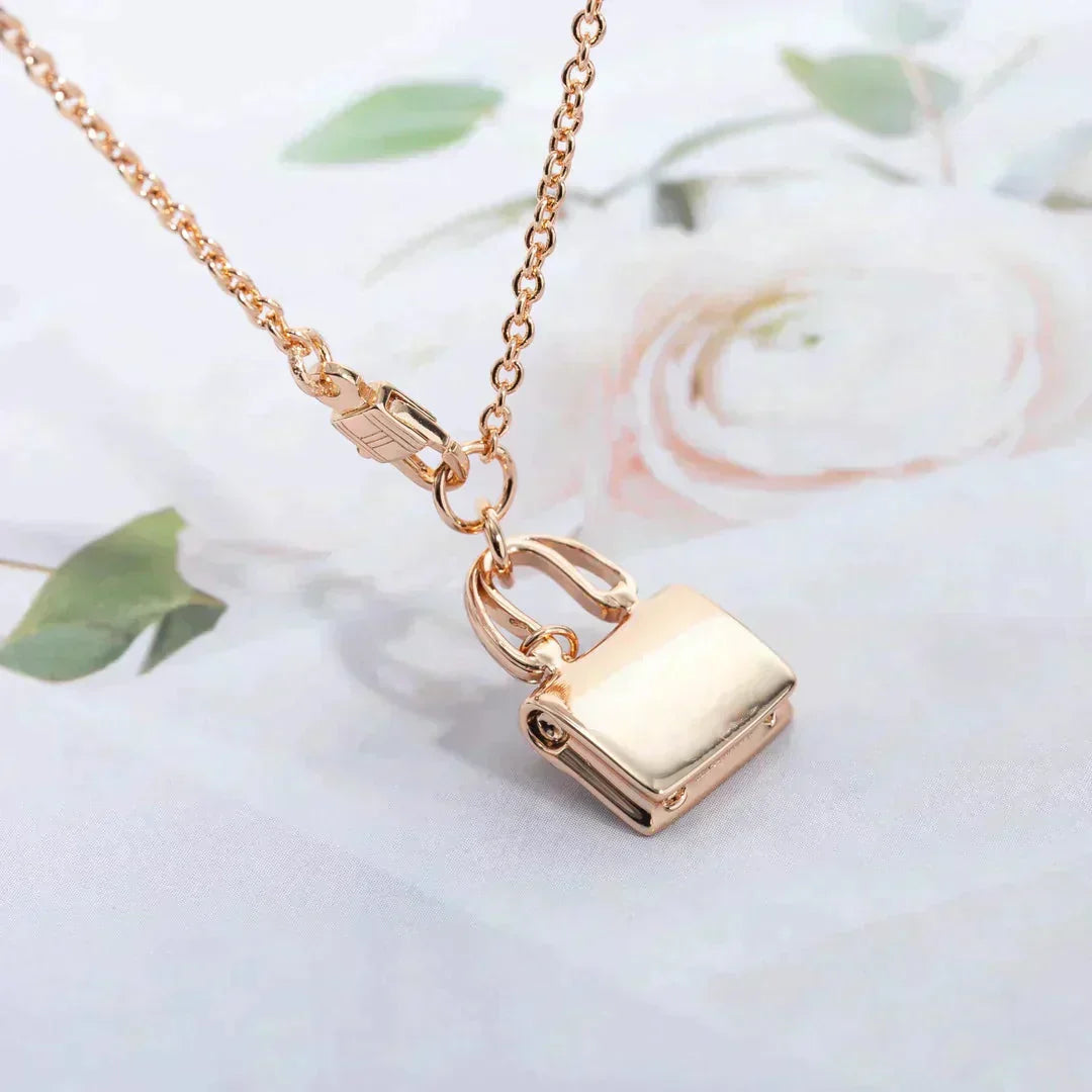 [Pearl Jewelrys]AMULETTE PEDANT ROSE GOLD NECKLACE