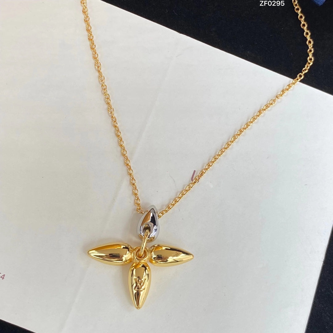 [Pearl Jewelrys]LOUISETTE PEDANT GOLD NECKLACE