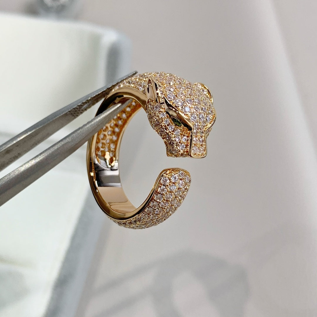 [Pearl Jewelrys]PANTHERE PINK GOLD DIAMOND RING