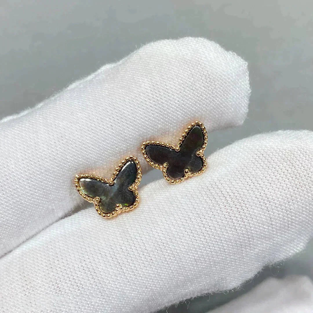 [Pearl Jewelrys]BUTTERFLY DARK MOP  EARRINGS