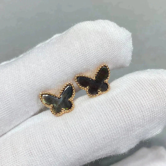 [Pearl Jewelrys]BUTTERFLY DARK MOP  EARRINGS